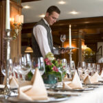 Gedeckte Tafel im Restaurant Germanenhof